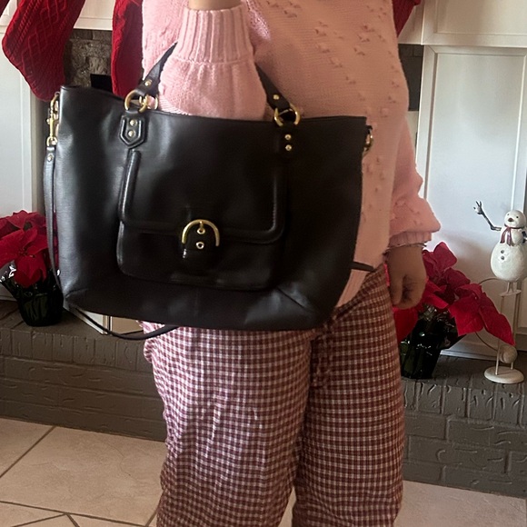 COACH 2013 Campbell Izzy Carryall Leather Satchel Bag - Picture 11 of 12